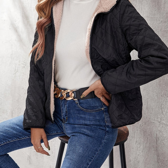 EB | Steppjacke mit Kapuze und Reißverschluss