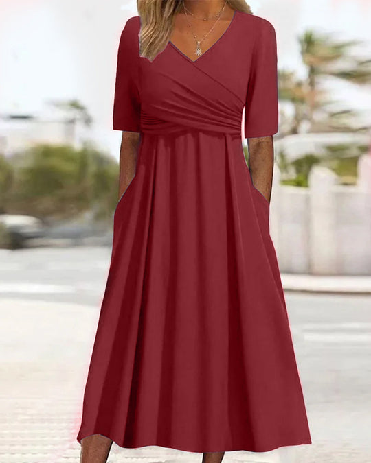EB | Elegantes Midi Kleid mit Bauchabdeckung