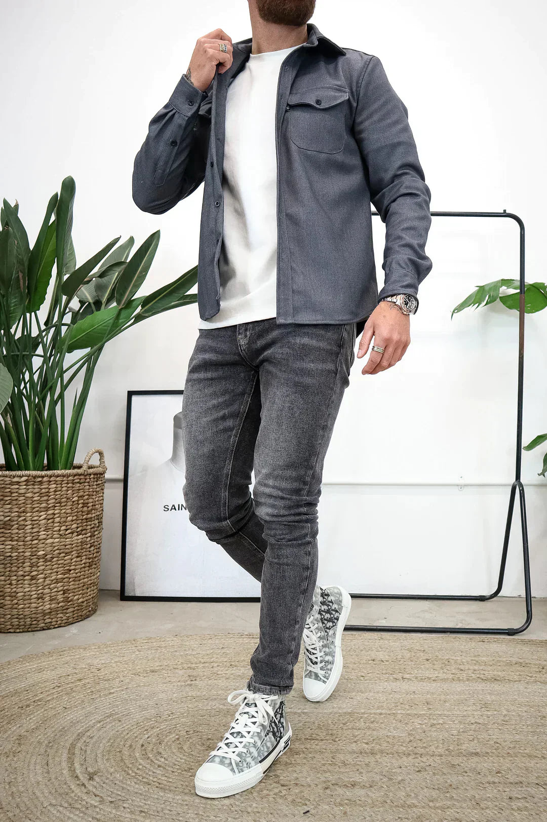 EB | Premium-Jacke mit Knopfverschluss für Herren Stylische und Bequeme Jacke