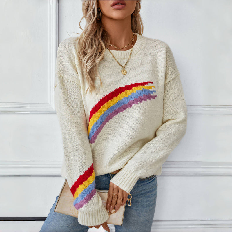 EB | Regenbogen Strickpullover