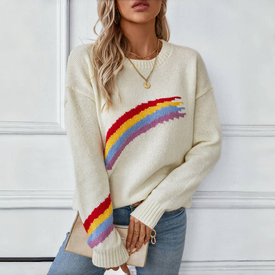 EB | Regenbogen Strickpullover
