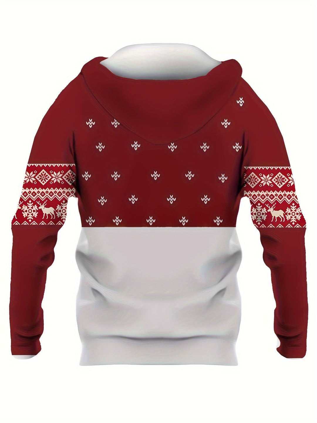 EB | Hoodie mit Weihnachtsdruck Polyester Frohe Weihnachten Rentier Design