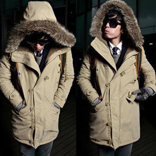 Herren funktionale Parka mit abnehmbarer Kapuze und kuscheligem Innenfutter EB