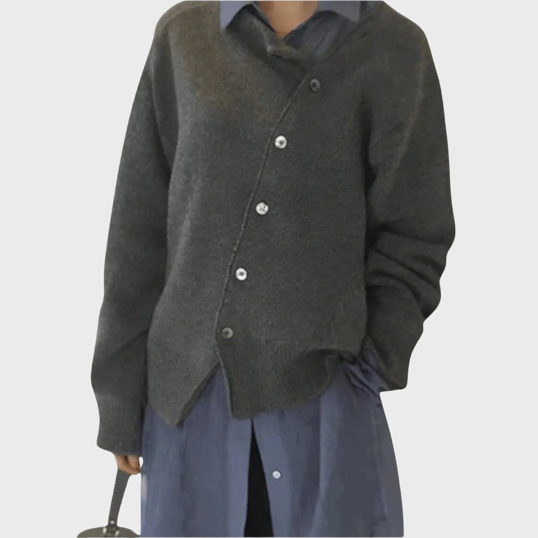 EB | Bequeme Strickjacke mit verspieltem Knopfdetail