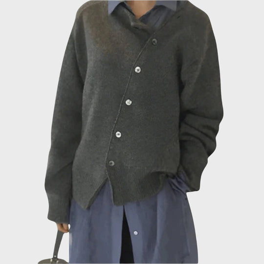 EB | Bequeme Strickjacke mit verspieltem Knopfdetail