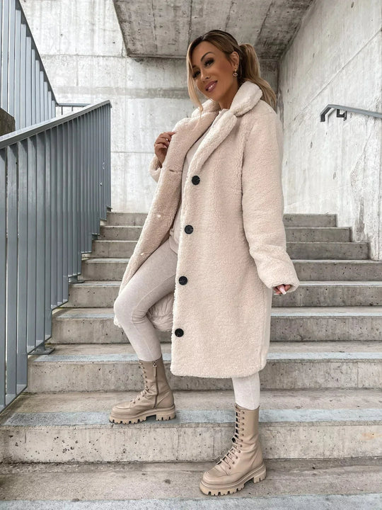 EB | Fell-Trenchcoat - stilvolle lange Damenoberbekleidung