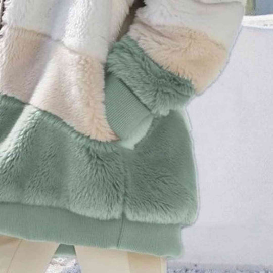 EB | Color Block Zip-Up Kapuzenjacke
