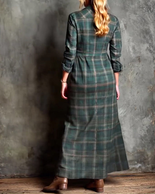 EB | Kleid mit Revers und Karomuster