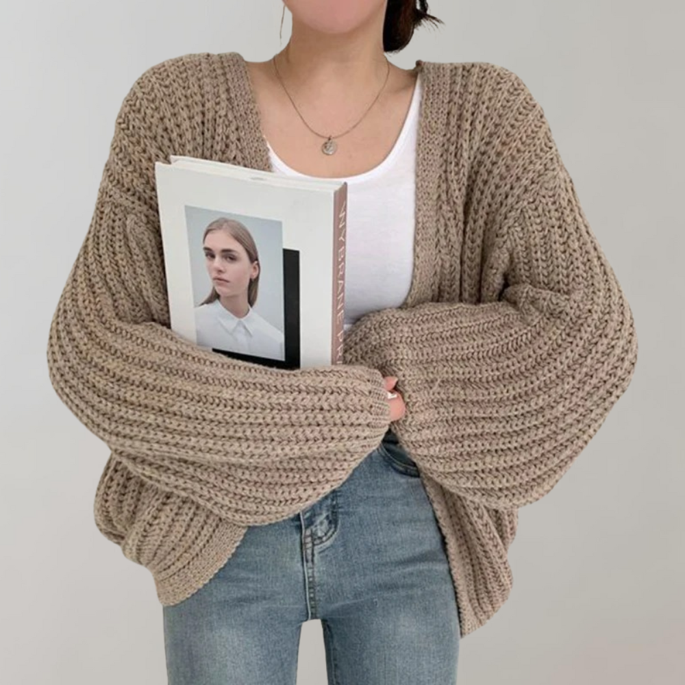 EB | Gemütlicher Grobstrick Cardigan für Damen