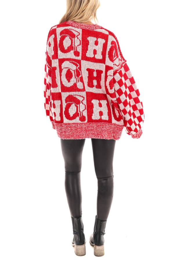 EB | Weihnachtsbriefe Rundhals Langarm Locker Gestrickter Pullover