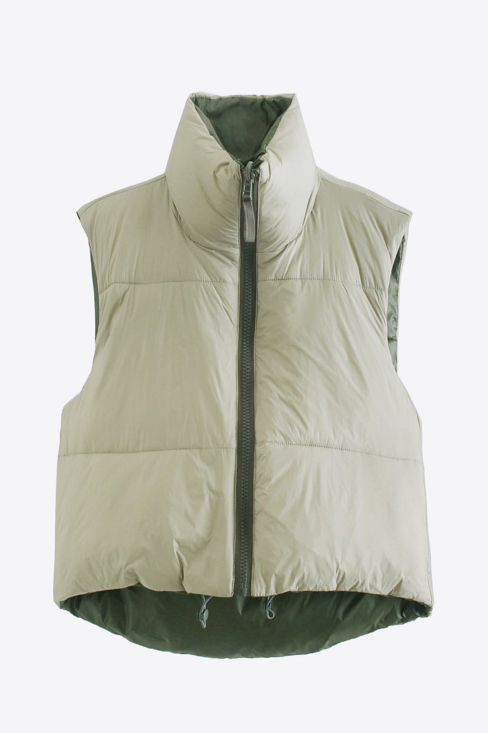 EB | Zip-Up Drawstring Puffer Weste