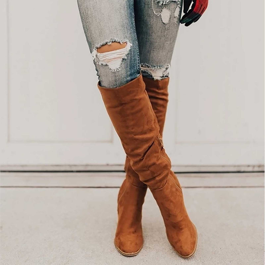 EB - Hochwertige Stiefel aus weichem mit Absatz