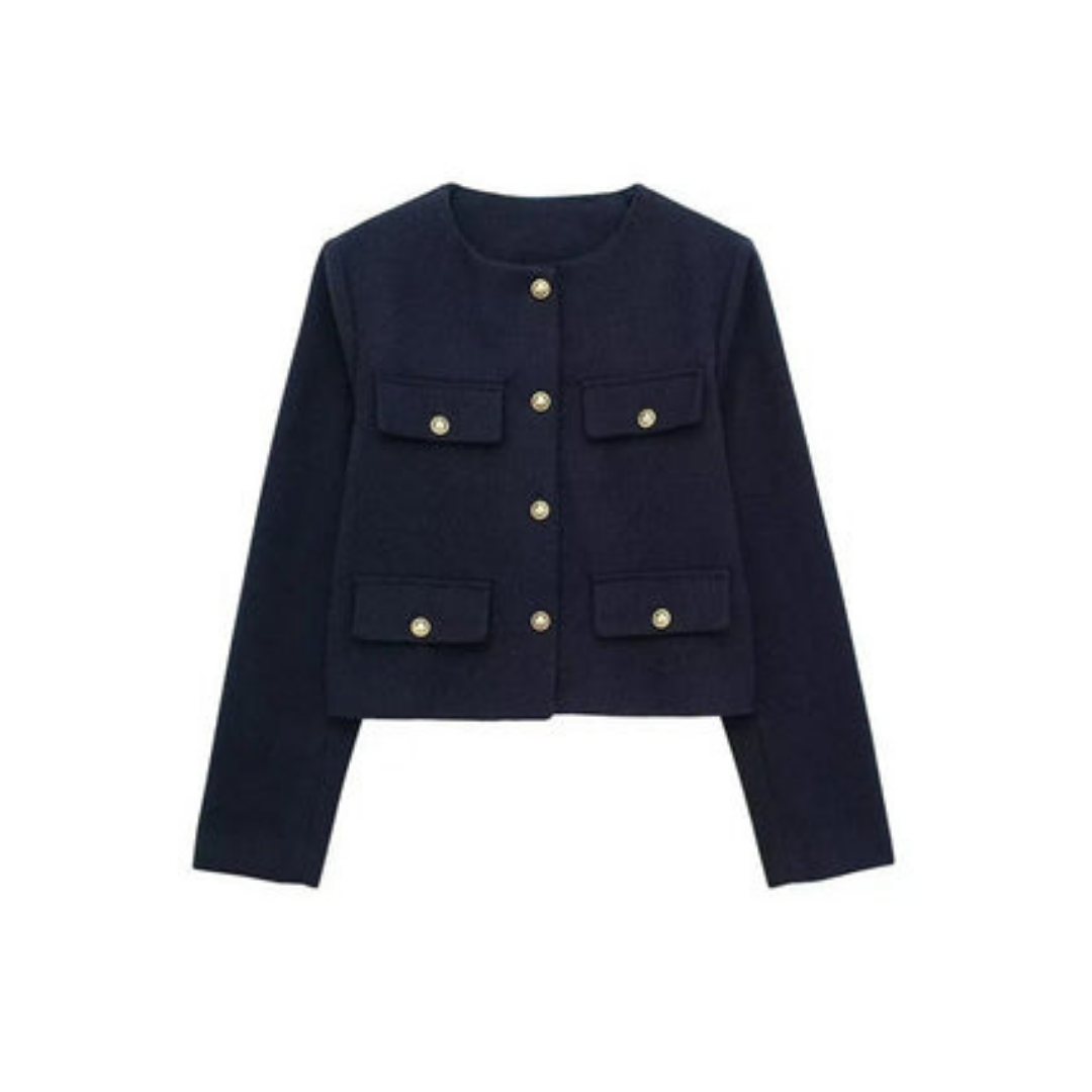 EB | Langarmjacke Vintage Knopfverschluss