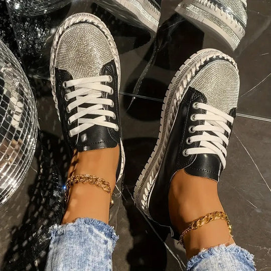 bequeme orthopädische Sneakers mit Pailletten EB EB