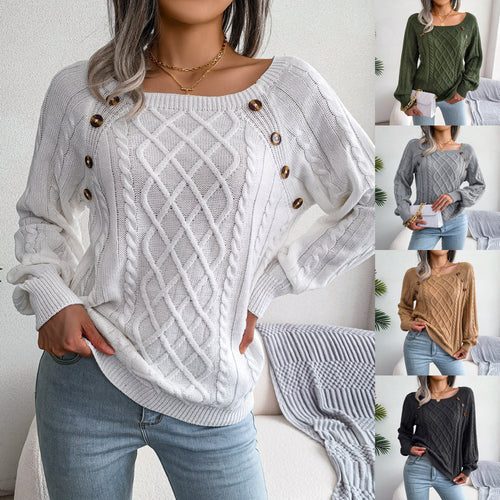 EB | Pullover mit quadratischem Halsausschnitt zum Stricken