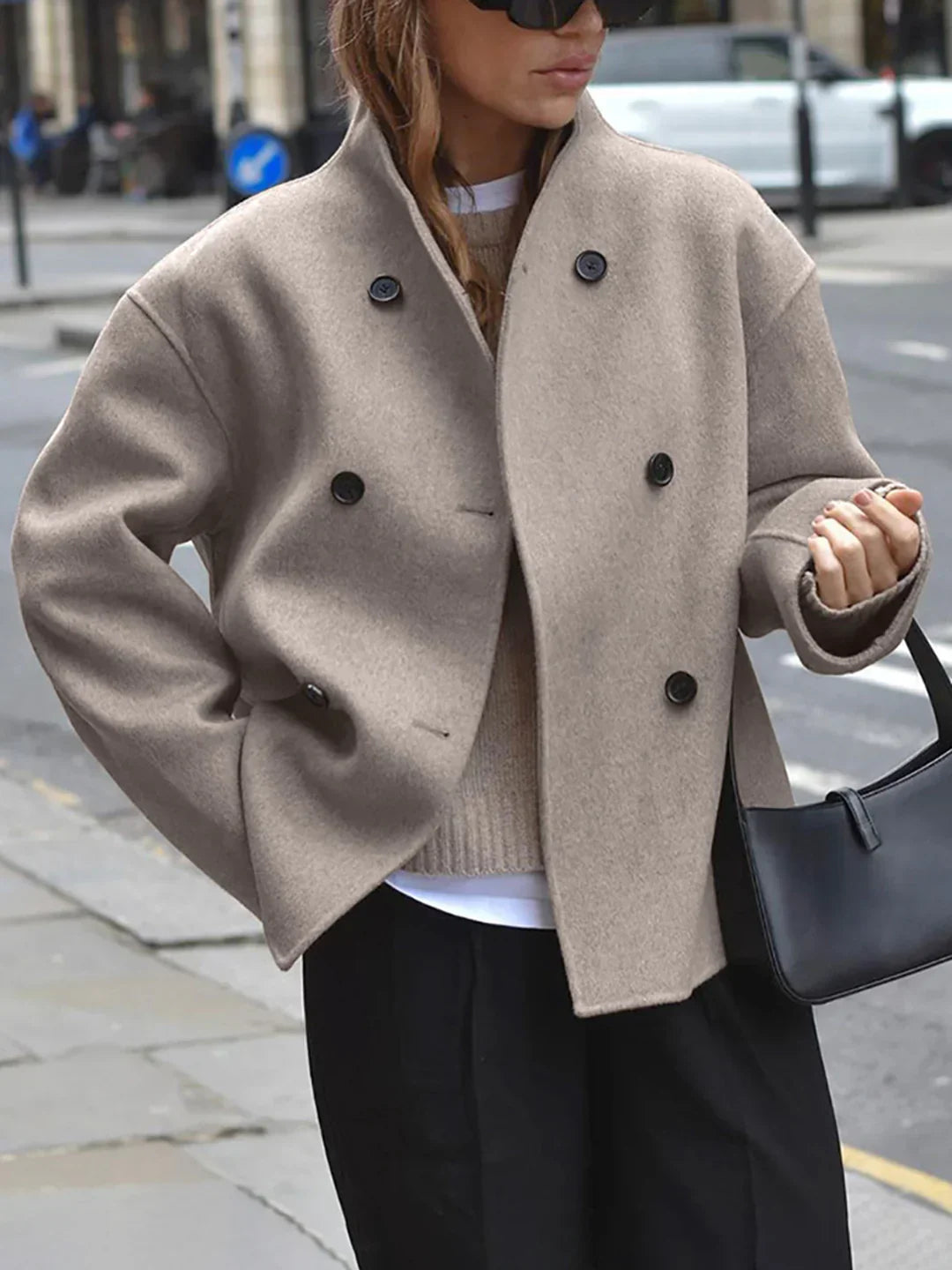 EB | Stil Oversized Button-Down Jacke