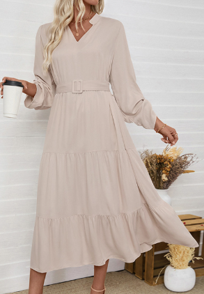 EB | Midi-Kleid mit Langen Ärmeln und Dinnerjackets