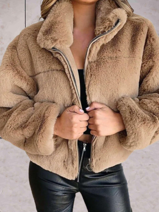 EB | Bequeme Teddyjacke Mit Reißverschluss Für Damen