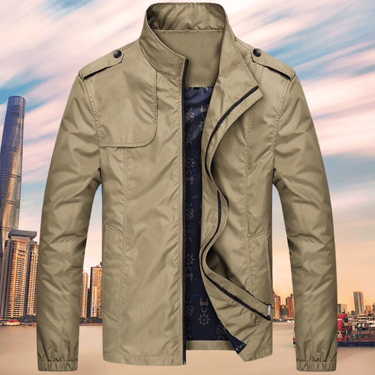 EB | Herren Herbst Freizeit Oxford Jacke mit Kragen