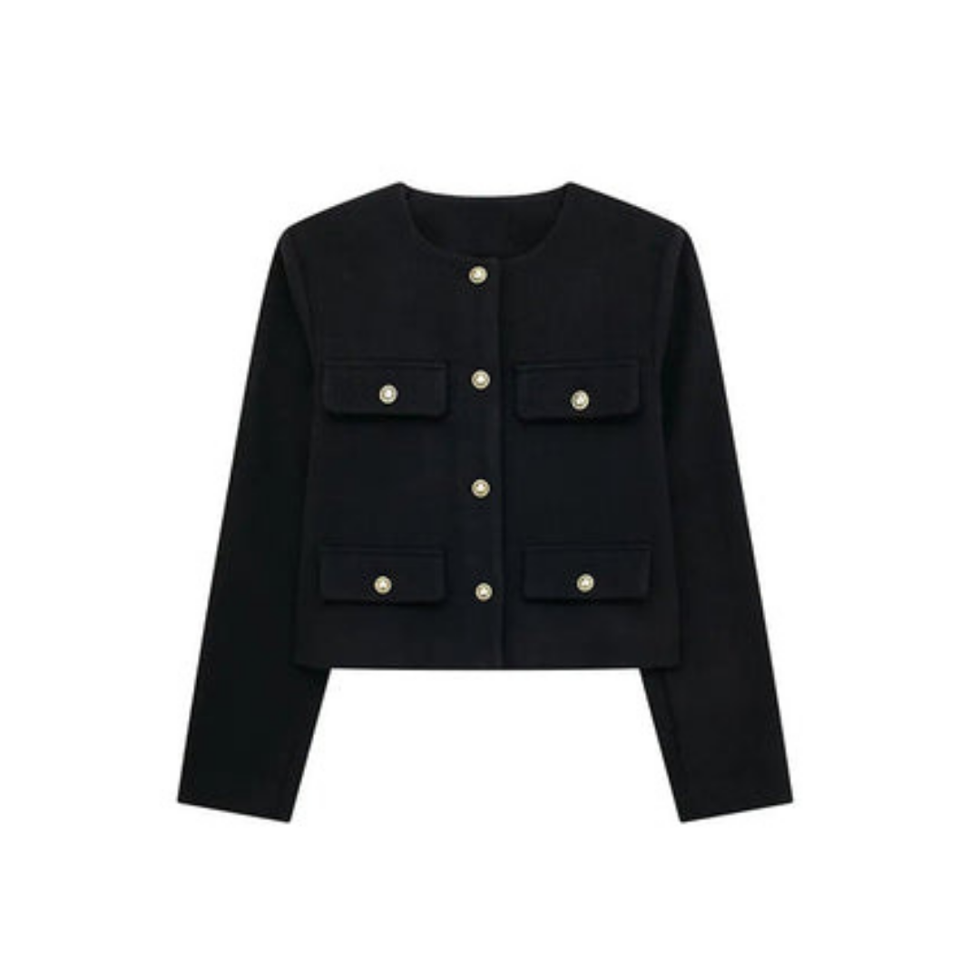 EB | Langarmjacke Vintage Knopfverschluss