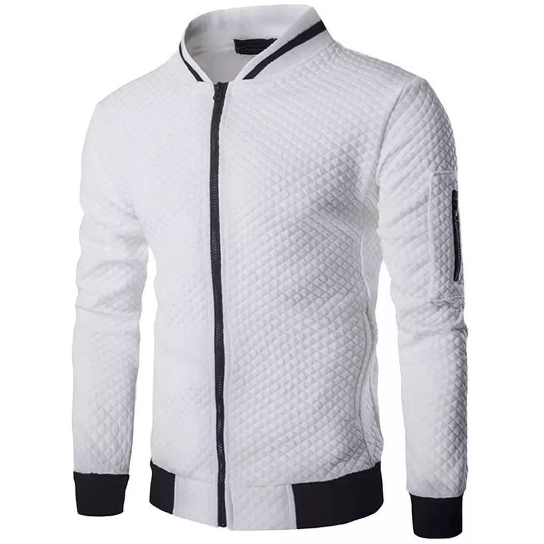 EB | Jacquard Zip-Bomberjacke