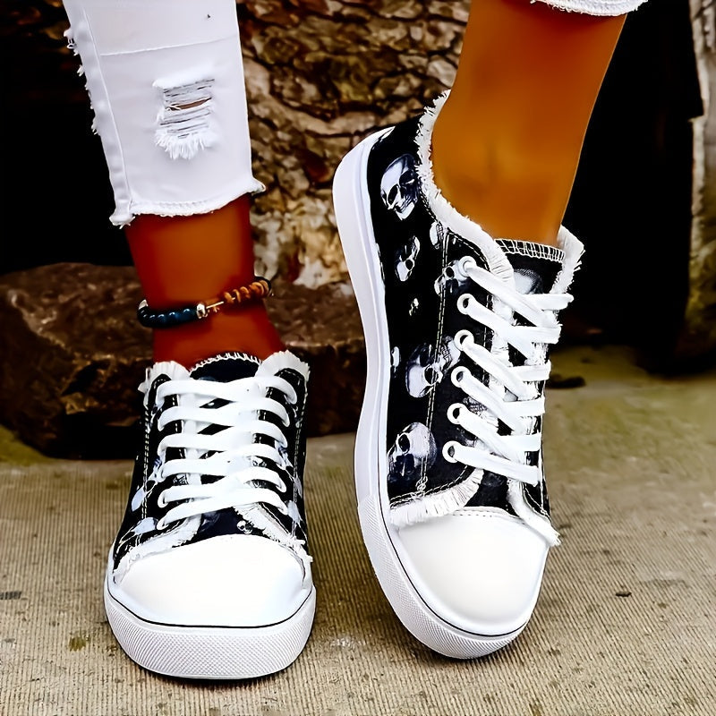 Turnschuhe Mit Totenkopfdruck Luna EB