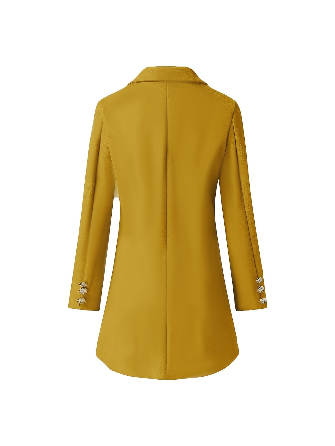 EB | Mantel Gelb - Damen Eleganter Langmantel