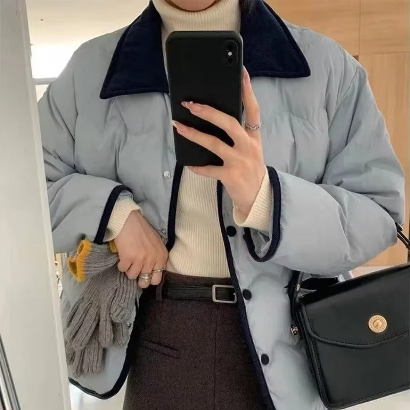 EB | Steppjacke mit Kragen und Knopfleiste