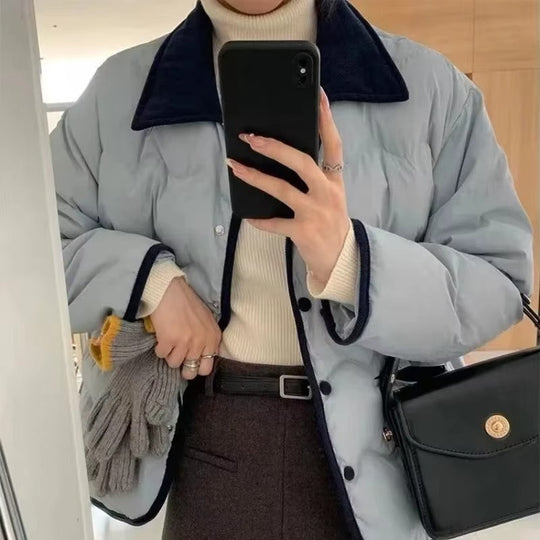 EB | Steppjacke mit Kragen und Knopfleiste