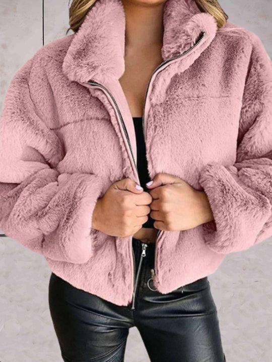 EB | Bequeme Teddyjacke Mit Reißverschluss Für Damen