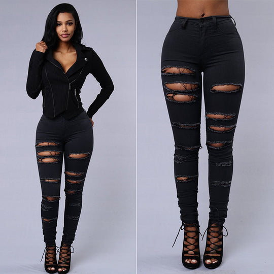 EB | Skinny Damen Jeans - Hohe Taille, Lässiger Bleistiftschnitt