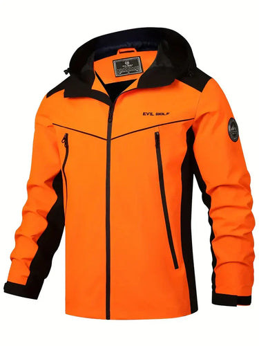 EB | Kapuzenpullover Wasserdicht Aktive Passform Reflexion Reißverschlusstaschen