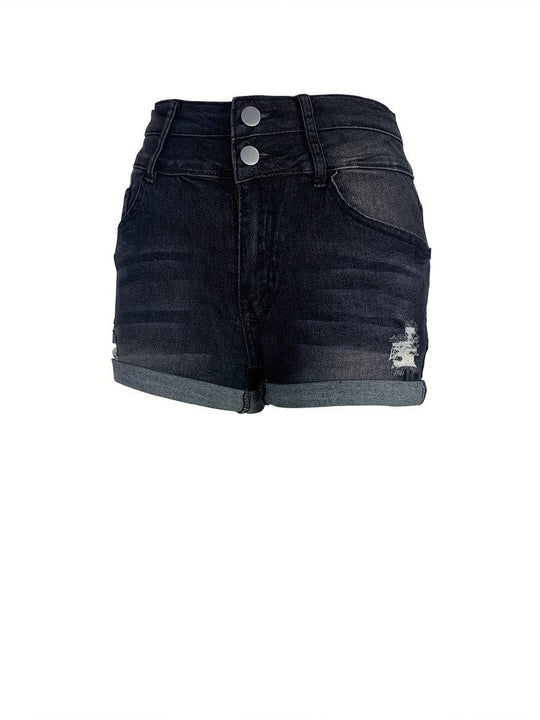 EB | Gerippte Jeansshorts für Frühling/Sommer