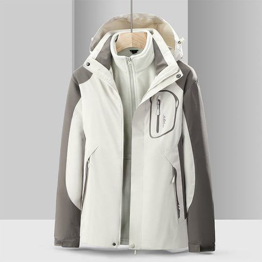 EB | Lang mit Kapuze und Reißverschluss für Frauen Ideal für den Winter