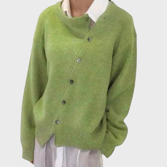EB | Bequeme Strickjacke mit verspieltem Knopfdetail