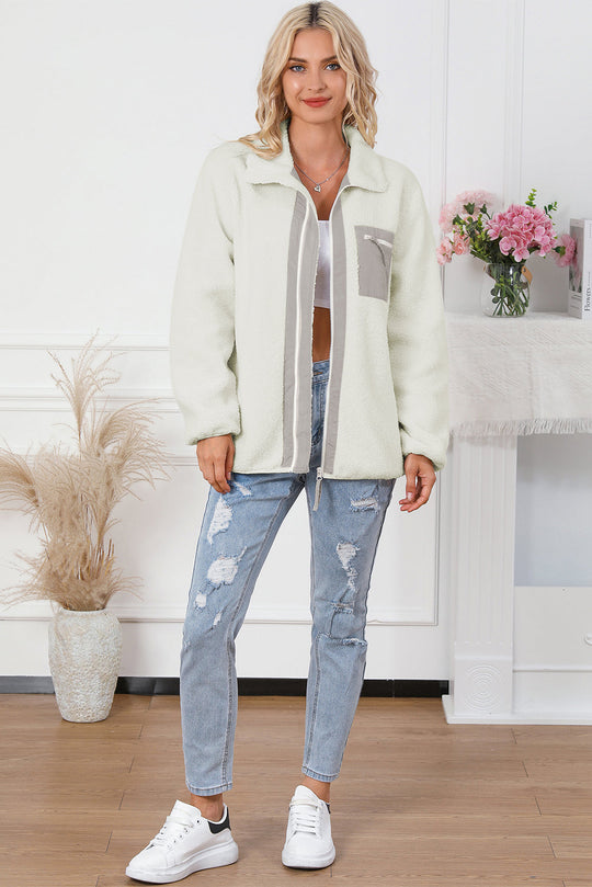 EB | Weiche Fleecejacke mit Reißverschluss Praktisch und Warm Perfekt für Den Alltag