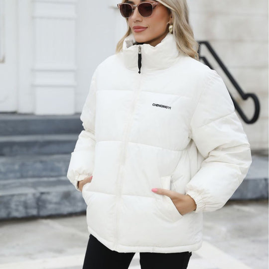 EB | Winddichte Baumwoll-Pufferjacke mit Rollkragen