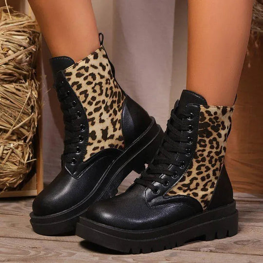 EB | Damen Leoparden Martin Stiefel