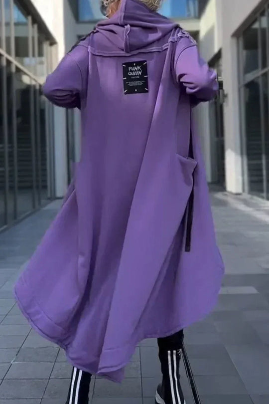 EB | Langes Hoodie-Kleid mit Modernem Schnitt