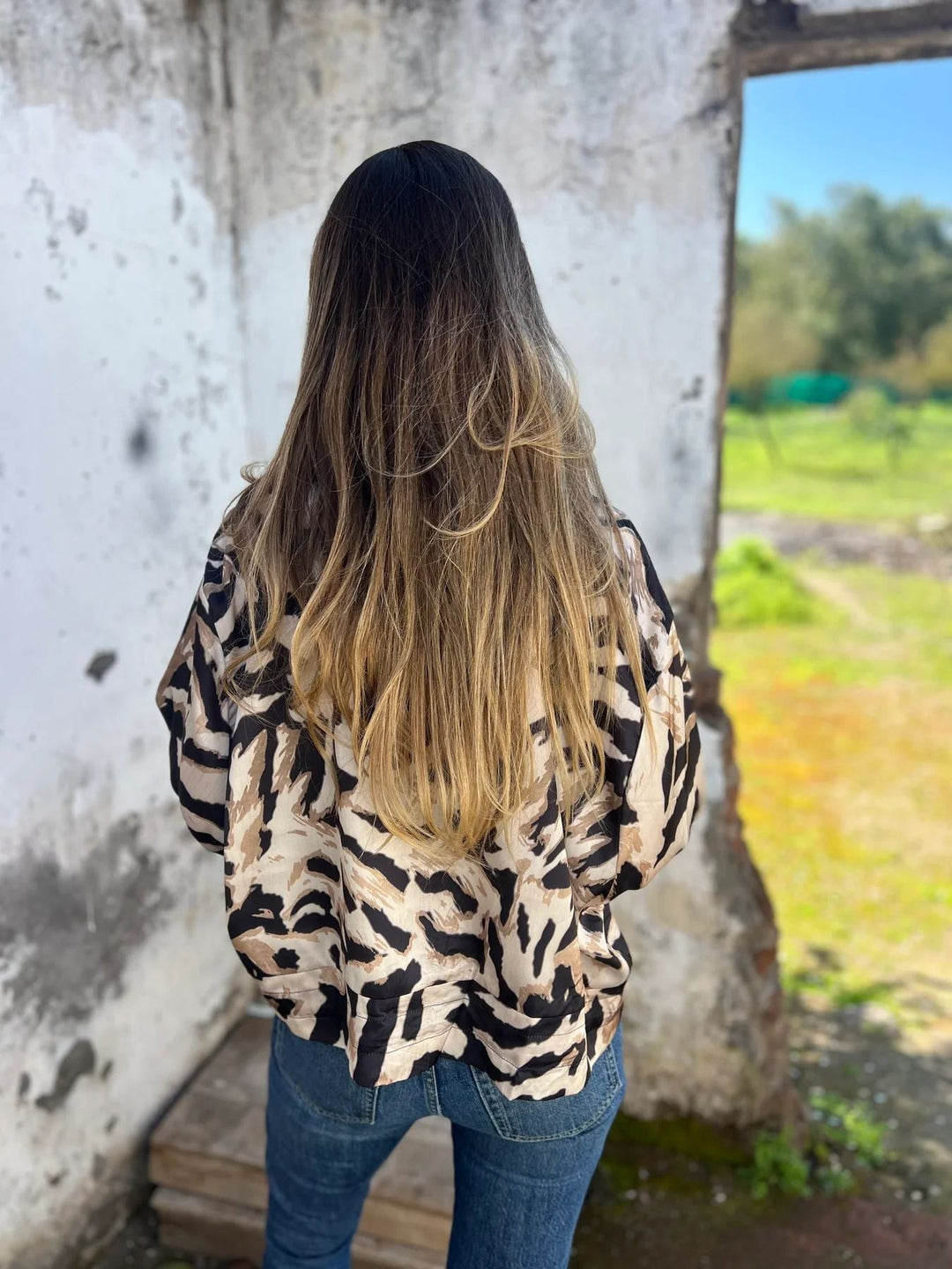 EB | Damen-Bomberjacke mit Print