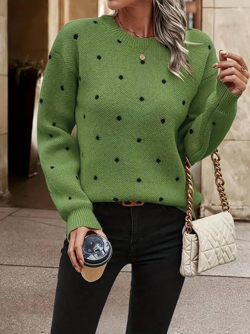 EBMode – langärmliger poker-dot-pullover