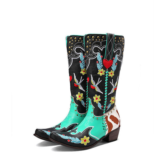 Stilvolle Damen Westernstiefel mit Einzigartigem Design EB