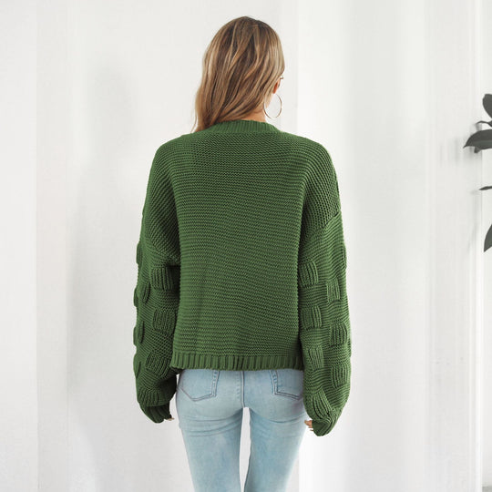 EB | Schicke & gemütliche Strickjacke mit Puffärmeln