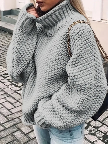 EB | Einfarbiger Rollkragenpullover