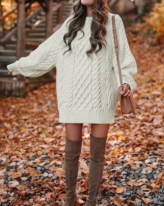 EB | Kabelstrick Langarmkleid