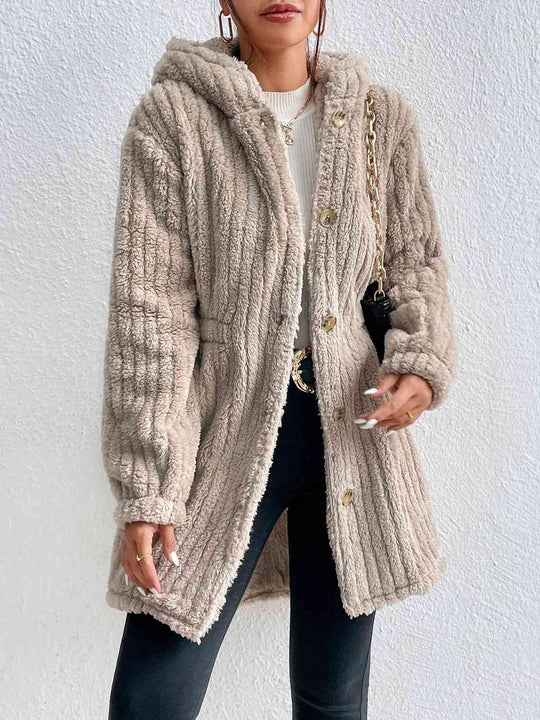 EB | Button Down Kapuzenmantel