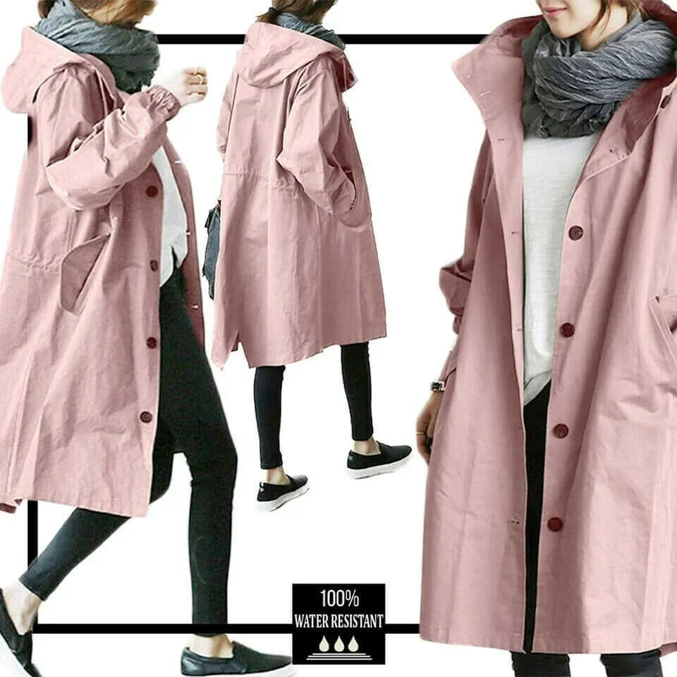 EB | Übergroße Kapuzen Windbreaker Regenjacke