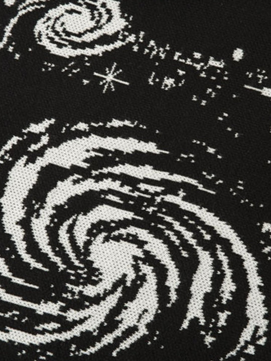 EB | Farbe Vintage Druck Zerrissene Sweatshirt