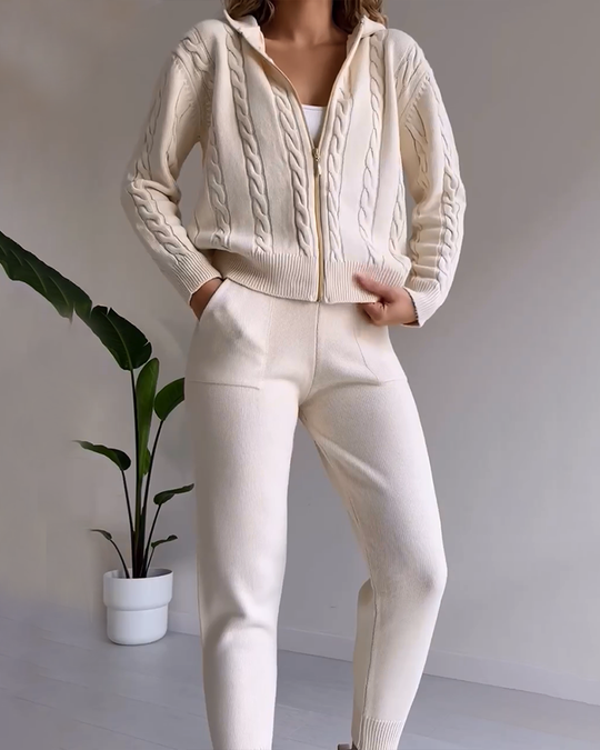 EB | Jacquard-Strickjacken-Set mit Twist-Design
