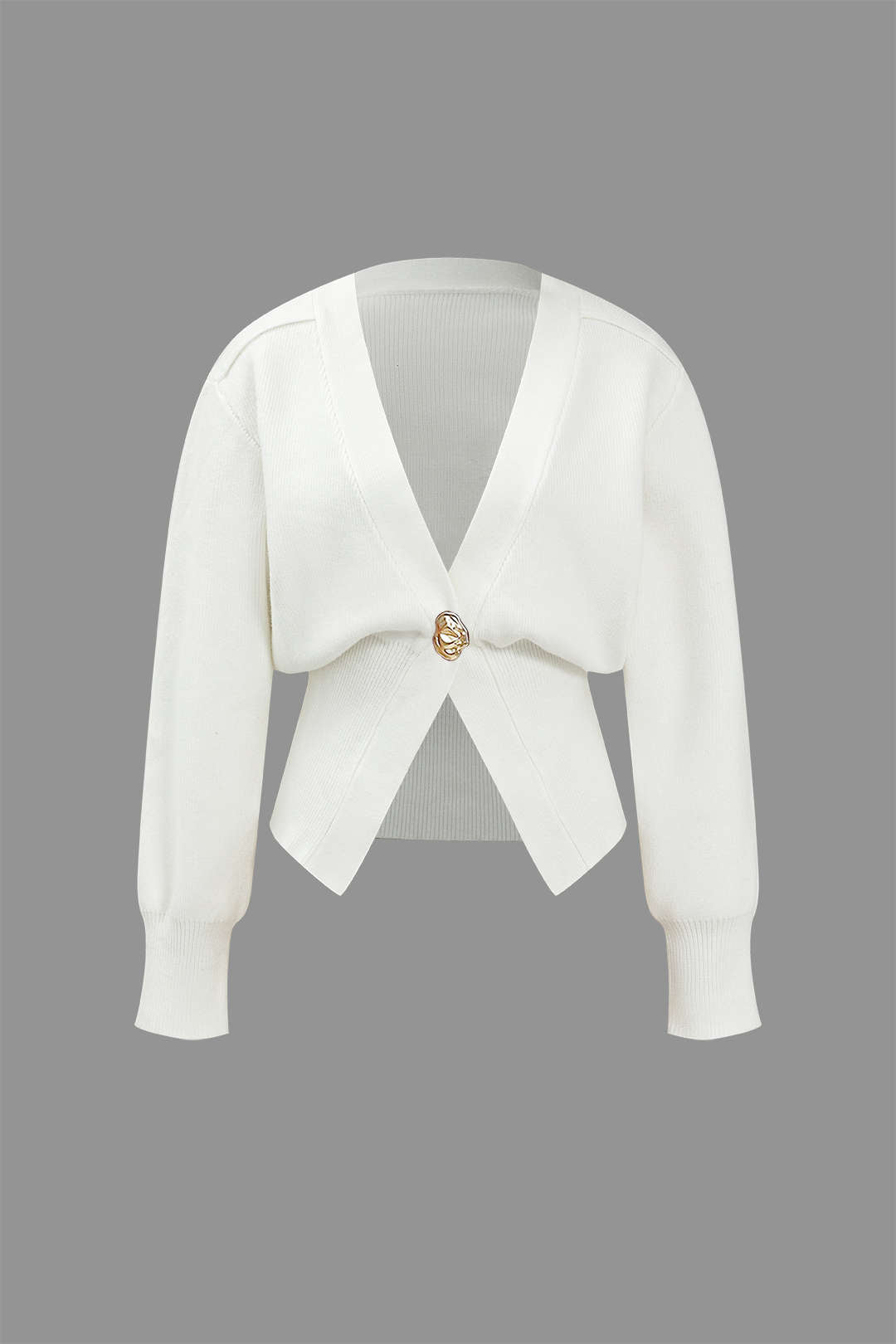EB | Pullover-Cardigan mit V-Ausschnitt